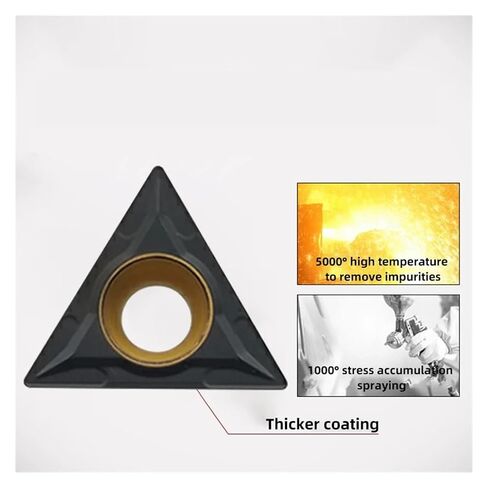 High Toughness Turning Blade Machine Accessories 10PCS TCMT16T304 Hard Alloy Turning Tools Lathe Cutter Blade Plate Applies to Stainless Steel in Kuwait