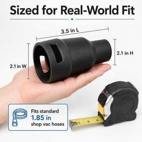 SplashNColor Vacuum Hose Adapter for Makita Sanders BO5030 BO3710 BO5041 – 1.85" Shop Vac Dust Collection | Quick Connect Friction Fit | Workshop Cleanup Tool Attachment in Kuwait