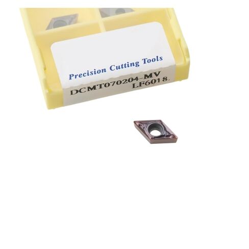 Indexable Lathe Carbide Insert 10PCS DCMT11T304 LF6018 Hard Alloy Internal Turning Tool Lathe Cutter(DCMT070204-MV LF6018) in Kuwait