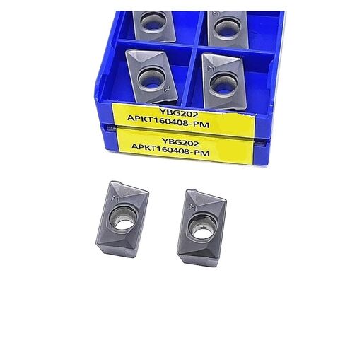 Indexable Lathe Carbide Insert APKT160408 PM YBG202 YBG205 Lathe Cutting Carbide Turning Tool for Steel and Stainless(APKT160408-PM YBG202) in Kuwait