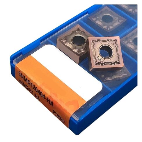 Indexable Lathe Carbide Insert 10PCS SNMG120404-HA PC9030 Hard Alloy External Turning Tool Lathe Cutter Tools Applies to Stainless Steel in Kuwait