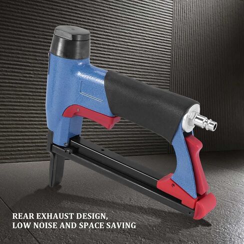 8016LN Long Mouth BeA Pneumatic Air Stapler Nailer Fine Stapler Tool for Furniture Nailer Tool Pneumatic Air Power Tool, Blue in Kuwait