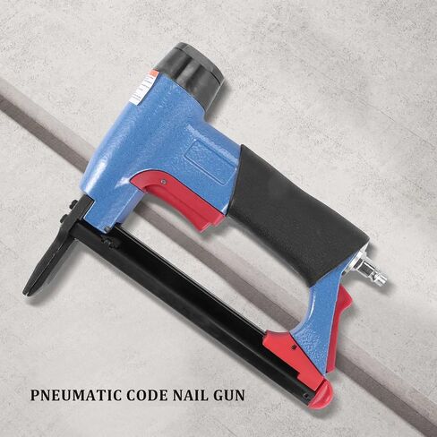 8016LN Long Mouth BeA Pneumatic Air Stapler Nailer Fine Stapler Tool for Furniture Nailer Tool Pneumatic Air Power Tool, Blue in Kuwait