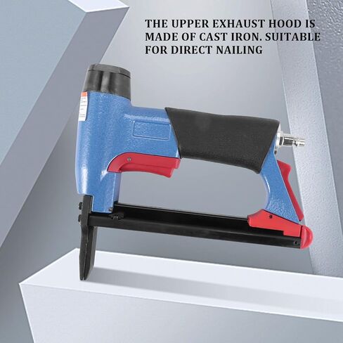 8016LN Long Mouth BeA Pneumatic Air Stapler Nailer Fine Stapler Tool for Furniture Nailer Tool Pneumatic Air Power Tool, Blue in Kuwait