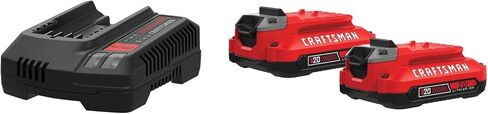CRAFTSMAN V20 2Ah Lithium Ion Power Tool Battery 2-Pack and Charger Starter Kit (CMCB202-2CK) in Kuwait