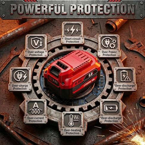 Replacement for Craftsman V20 20V Battery 6.0Ah | High Capacity Lithium-Ion Battery Pack Compatible with Craftsman 20V Series Tools in Kuwait