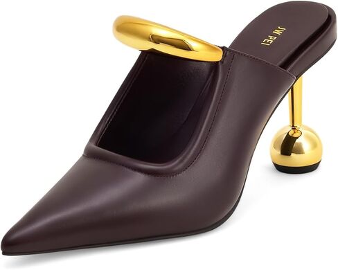 JW PEI Women's Sofia Metal Accent Sphere Heel Mules in Kuwait