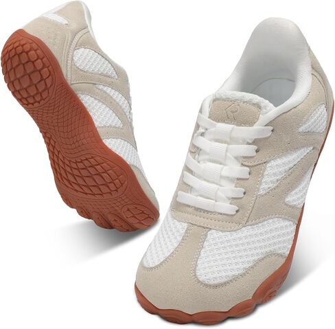 relxfeet Women's Barefoot Slip-On Walking Shoes | Wide Toe Box, Zero Drop, No-Tie Slip-On, Breathable Upper, Flexible Rubber Sole, Retro-Inspired Style, for Everyday Walks in Kuwait