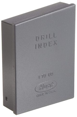 Huot 10600 Drill Bit Index for Wire Gauge Sizes #1 to #60 in Kuwait