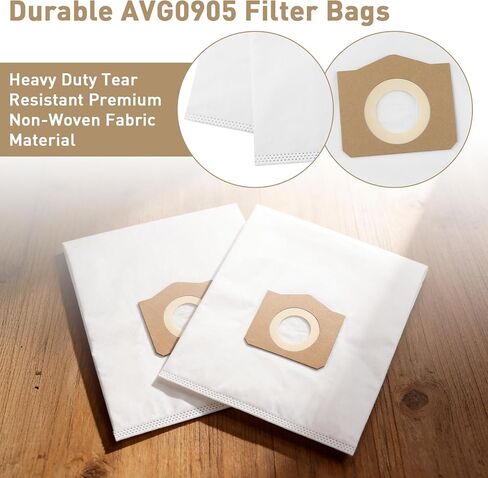 Replacement for EGO POWER+Dust Bags (6-Pack)Fits for Wet/Dry Vacuum WDV0900 | Vacuum Bags Fits for EGO 9 Gallon Cordles Wet/Dry Vacuum WDV0900 - AVG0905 in Kuwait