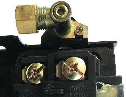VA004212WC Air Compressor Pressure Switch Unloader Valve 90 Degree - For Rolair Lefoo U6005 Switch & JC10PLUS FC2002 Air Compressors - Replacement Unloader Kit in Kuwait
