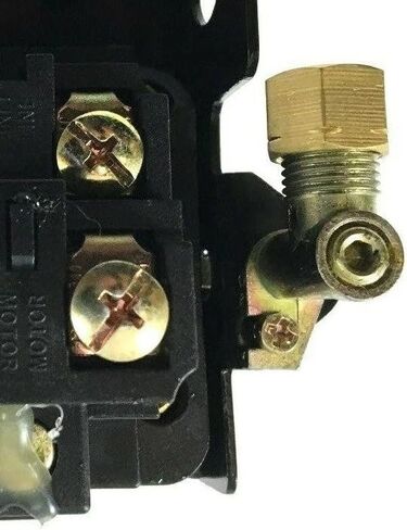 VA004212WC Air Compressor Pressure Switch Unloader Valve 90 Degree - For Rolair Lefoo U6005 Switch & JC10PLUS FC2002 Air Compressors - Replacement Unloader Kit in Kuwait