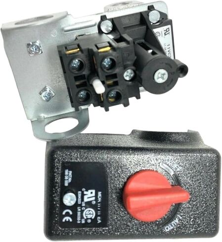 E106003 4-PORT PRESSURE Control SWITCH for HUSKY AIR COMPRESSOR | Industrial COMPRESSOR ADJUSTABLE PRESSURE SWITCH W/ UNLOADER VALVE & ON/OFF LEVER, 105-135 PSI, 120/240 V in Kuwait