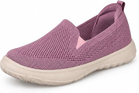 Women's Wide Toe Box Slip-On Walking Shoes | Wide toe box slip-on walking shoes with breathable mesh, removable insole and lightweight comfort for work and travel. in Kuwait