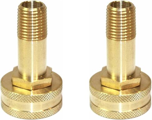 Interstate Pneumatics FGF104-2PK 3/4 Inch GHT Female x 1/4 Inch Male NPT Hose Fitting - Swivel - Pack of 2 in Kuwait