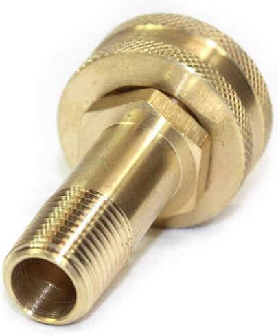 Interstate Pneumatics FGF104-2PK 3/4 Inch GHT Female x 1/4 Inch Male NPT Hose Fitting - Swivel - Pack of 2 in Kuwait