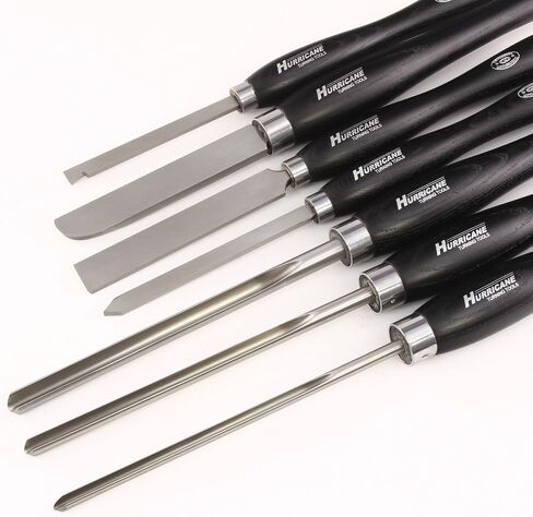 Hurricane Turning Tools, M2 Cryo Pro Series, 7 Piece Bowl Turners Set, Pro Series Woodturning Tools in Kuwait