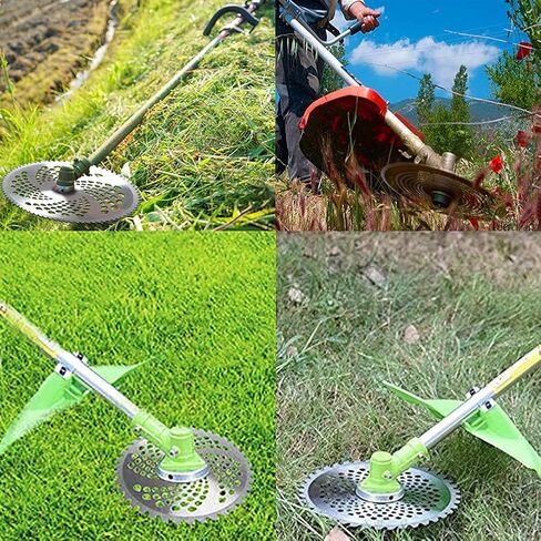 10 Inch Lawn Mower Blade, Brush Trimmer Blade Circular Saw Blade for Weeder | 3pcs Weed Eater Circular Blade, Replacement Blade for Lawn Mower, Carbide Alloy Weed Blade for Brush Cutter 40T, 60T, 80T in Kuwait