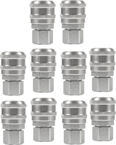 S-775 1/4" FNPT A Style Air Fittings, Compatible with Milton A Style Plugs, Pack of 10 in Kuwait