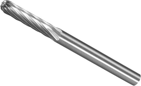 Tungsten Carbide Rotary Burrs File, 1/8" Shank 1/8" Dia, Single Cut Cylinder Shape Rotary Burrs Tool - (Applications: for Metal Carving) in Kuwait