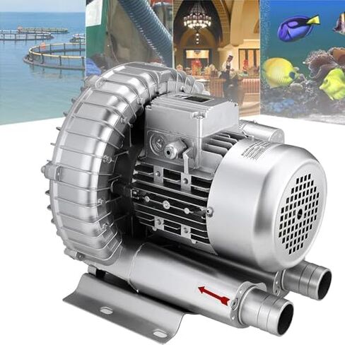 Regenerative Blower High-Pressure Vortex Ring Phase for Sewage Aeration Aquarium Blower Industrial Vacuum Pump,0.16HP-1.48HP Industrial Regenerative Blower & Vacuum Pump, 750W Low Noise Air in Kuwait