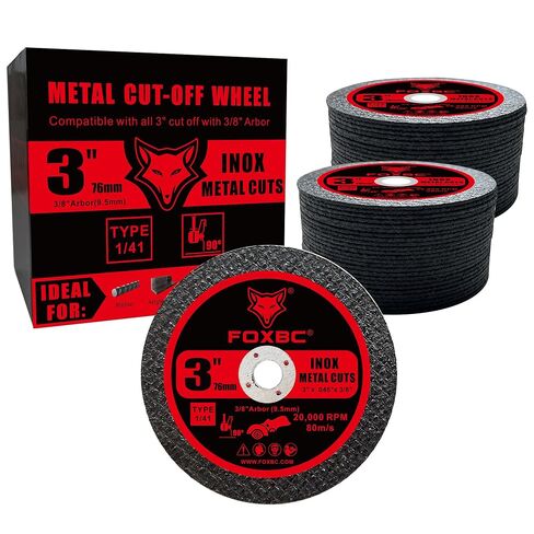 FOXBC 3 Inch Cut Off Wheel for Metal & Stainless Steel Cutting Disc - 53 Pack in Kuwait