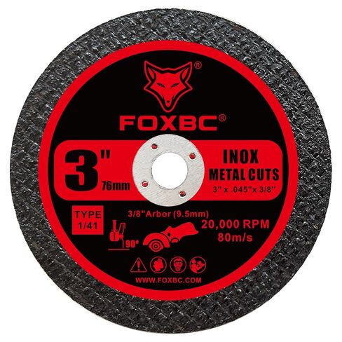 FOXBC 3 Inch Cut Off Wheel for Metal & Stainless Steel Cutting Disc - 53 Pack in Kuwait