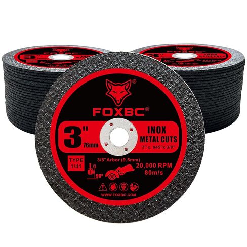 FOXBC 3 Inch Cut Off Wheel for Metal & Stainless Steel Cutting Disc - 53 Pack in Kuwait
