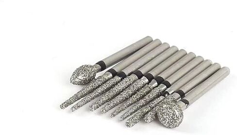 50Pcs FG Diamond Burs High Speed Polishing Drill Bit Compatible with Angle Grinder 1.6mm in Kuwait