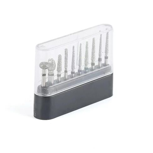 50Pcs FG Diamond Burs High Speed Polishing Drill Bit Compatible with Angle Grinder 1.6mm in Kuwait