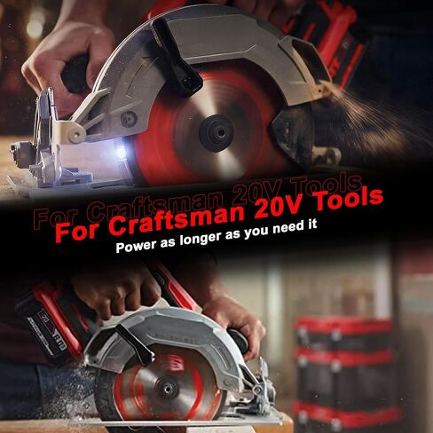 2Pack 4.0Ah Replacement for Craftsman 20V Battery and Charger Compatible with Craftsman 20 Volt Lithium V20 Battery CMCB201 CMCB202 CMCB203 CMCB204 CMCB205 CMCB206 Cordless Power Tools﻿ in Saudi Arabia