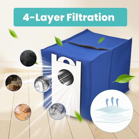 8 Pack Dust Bags Compatible with bObsweep UltraVision and UltraVision Pet Self-Empty Robot Vacuum,6 Liter Disposable Replacement Vacuum Bags in Kuwait