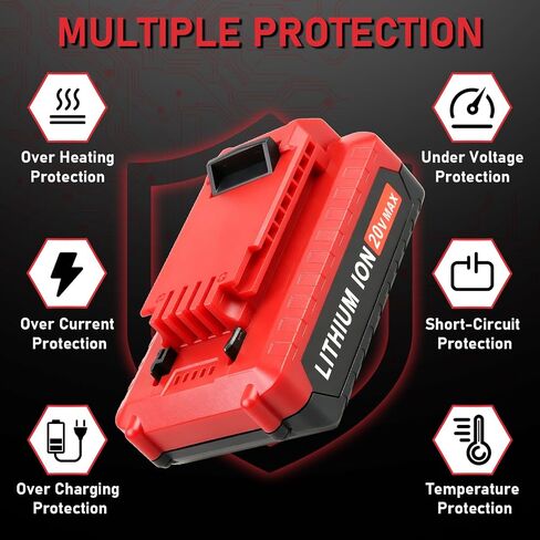 2Pack 3.6Ah 20V Max Battery Replacement for Porter Cable 20V Battery | Replacement for PCC680L PCC681L PCC682L PCC685L PCC600 PCC640 Compatible with Porter Cable 20V Tools in Kuwait