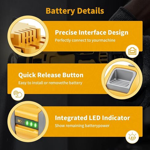 2Pack 9000mAh Replacement for Dewalt 60V FlexVolt Battery Compatible with Dewalt 20V 60 Volt Max Battery DCB609 DCB200 DCB606 DCB612 DCB206 DCB201DCB203 DCB204 DCB206 DCB207 DCB209 with LED Indicator in Kuwait
