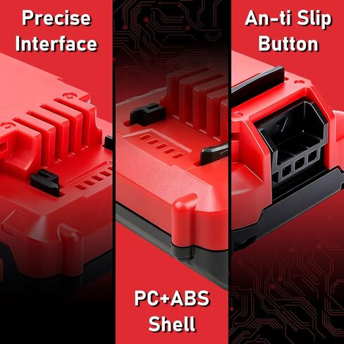 2Pack 3.6Ah 20V Max Battery Replacement for Porter Cable 20V Battery | Replacement for PCC680L PCC681L PCC682L PCC685L PCC600 PCC640 Compatible with Porter Cable 20V Tools in Kuwait