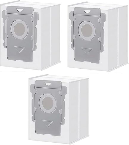 3-Pack Household Vacuum Bags Compatible with iRobot Roomba Clean Base, Replacement Automatic Dirt Disposal Bags for i3+ i4+ i6+ i7+ i8+ j7+ j9+ s9+ Self-Empty Robot Vacuum Dock in Kuwait