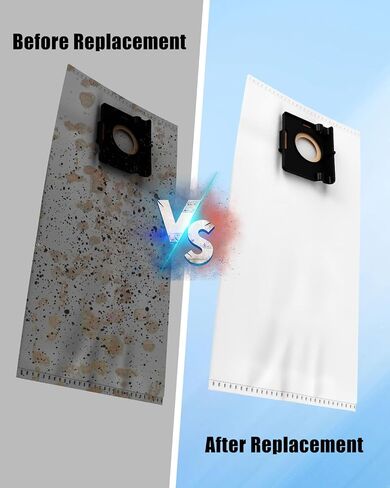 6 Pcs 49-90-2016 Fleece Dust Bags Fit for MILWAU-KEE 0960-20 0970-20 M18 M-12 Vacuum with 2 Pack Attachable Bag Holder in Kuwait