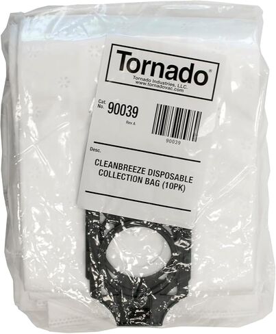 Tornado Industries Vacuum Filter Bags for CK LW 13/1 Roam Vacuum – 20 Bags (2 Packs of 10) Genuine OEM 90039 in Kuwait