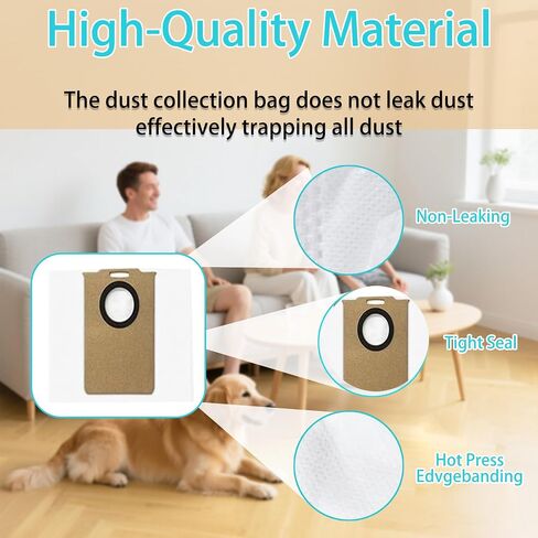 10 Pack Replacement Disposable HEPA Dust Bags Compatible with uninell UR3 Robot Vacuum Cleaner Parts Accessories in Kuwait