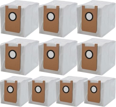 10 Pack AT800 Dust Bags Replacement for Loorow/Giomre 3-in-1 Robot Vacuum | Disposable Large-capacity Nonwoven Fabric Vacuum Bag in Kuwait