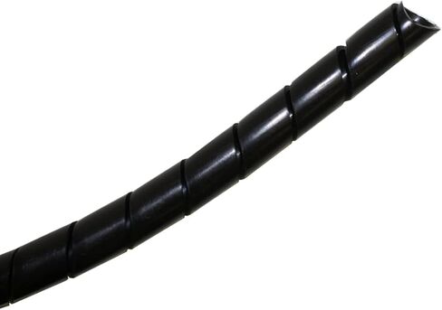 غلاف الكابل الحلزوني Kable Kontrol Vortex - بطول 3/8 بوصة وطول 100 قدم - واقي خرطوم مرن من البولي إيثيلين لأسلاك الأنابيب وغطاء سلك الكابل لتنظيم الأسلاك - طبيعي in Kuwait