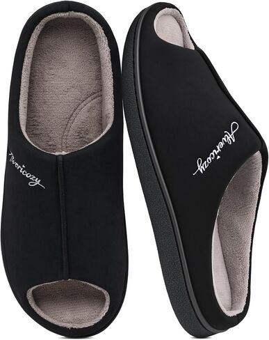 Open Toe Slippers for Women with Arch Support Comfy Memory Foam House Slippers Indoor Outdoor Non-slip in Kuwait