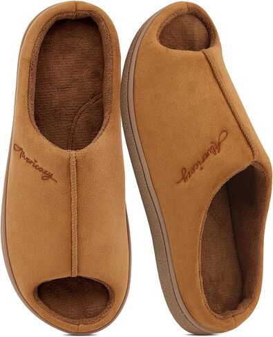 Open Toe Slippers for Women with Arch Support Comfy Memory Foam House Slippers Indoor Outdoor Non-slip in Kuwait