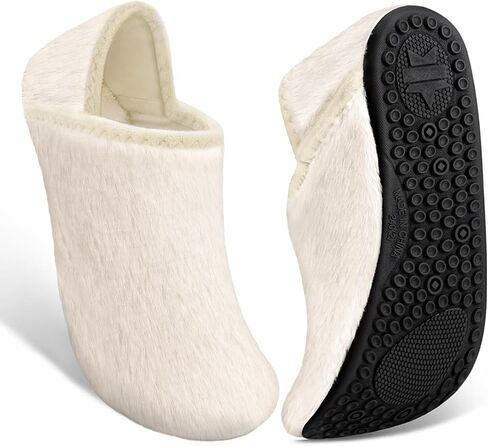 House Slippers for Women Men Barefoot Socks Pantuflas Para Mujer | Slip on Close Back Fuzzy Faux Fleece Lightweight Cozy Warm Comfort House Bedroom Home Travel Indoor Outdoor for Adult Grandma in Kuwait