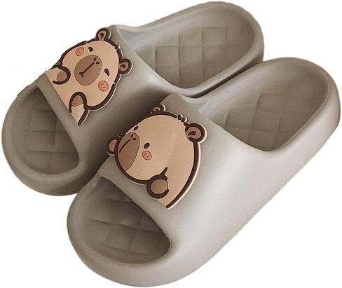 Women’s Capybara Slippers Cute Sandals Summer Flat Slides Cushioned Home Beach Indoor Outdoor Shower Shoes in Kuwait