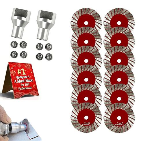 1.57" Diamond Saw Blades Set, Precision Stone Cutting Made Easy, 40mm Multi-Functional Professional Mini Diamond Cutting Blade Set, for Granite, Marble, Sandstone, for Grinder (10pcs) in Kuwait