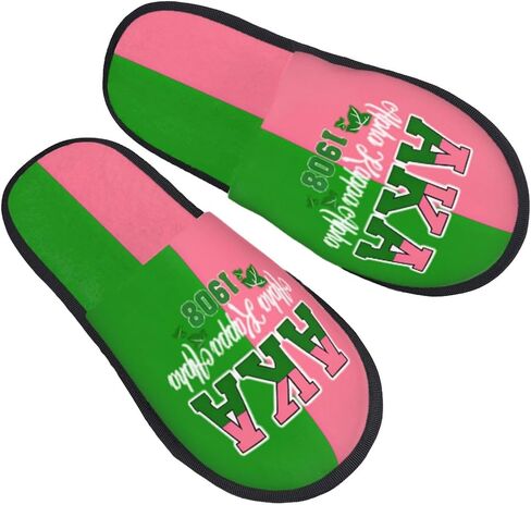 Women's home use slippers ZPB Sorority Accessories for Women, AKA Paraphernalia, Gifts for Women Girl Sisters in Kuwait
