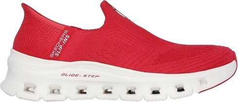 Skechers - Womens Glide-Step Pro - Everyday Slip On Shoes, Color Red, Size: 8.5 M US in Kuwait