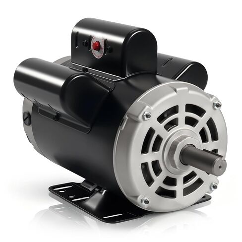 B813 5HP Air Compressor Motor 230V 22A, 3450RPM, Y56 Frame, Single Phase, 1 Service Factor, CWLE Rotation (Non‑Reversible), Insul Class B in Kuwait