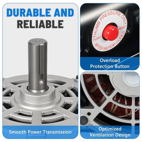 B813 5HP Air Compressor Motor 230V 22A, 3450RPM, Y56 Frame, Single Phase, 1 Service Factor, CWLE Rotation (Non‑Reversible), Insul Class B in Kuwait